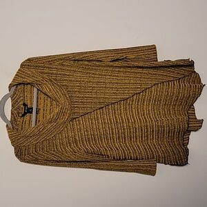 Ali Miles cowl neck 3/4 sleeve lagenlook jersey top Sz L